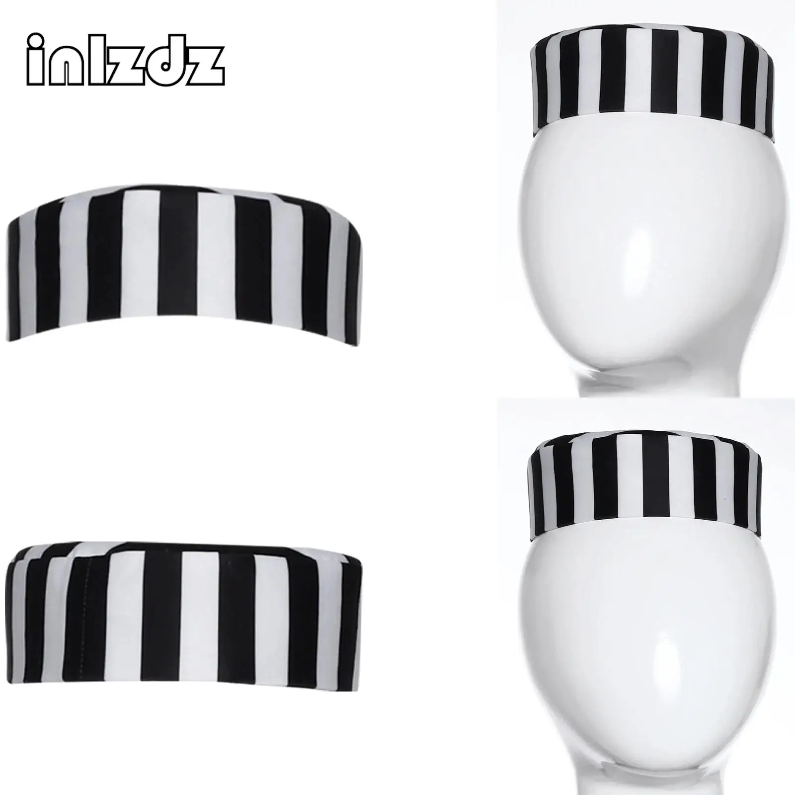 

Boys Girls Prisoner Hat Convict Caps Striped Jailbird Jailhouse Prison Costume Cosplay for Halloween Carnival Party Themed Party