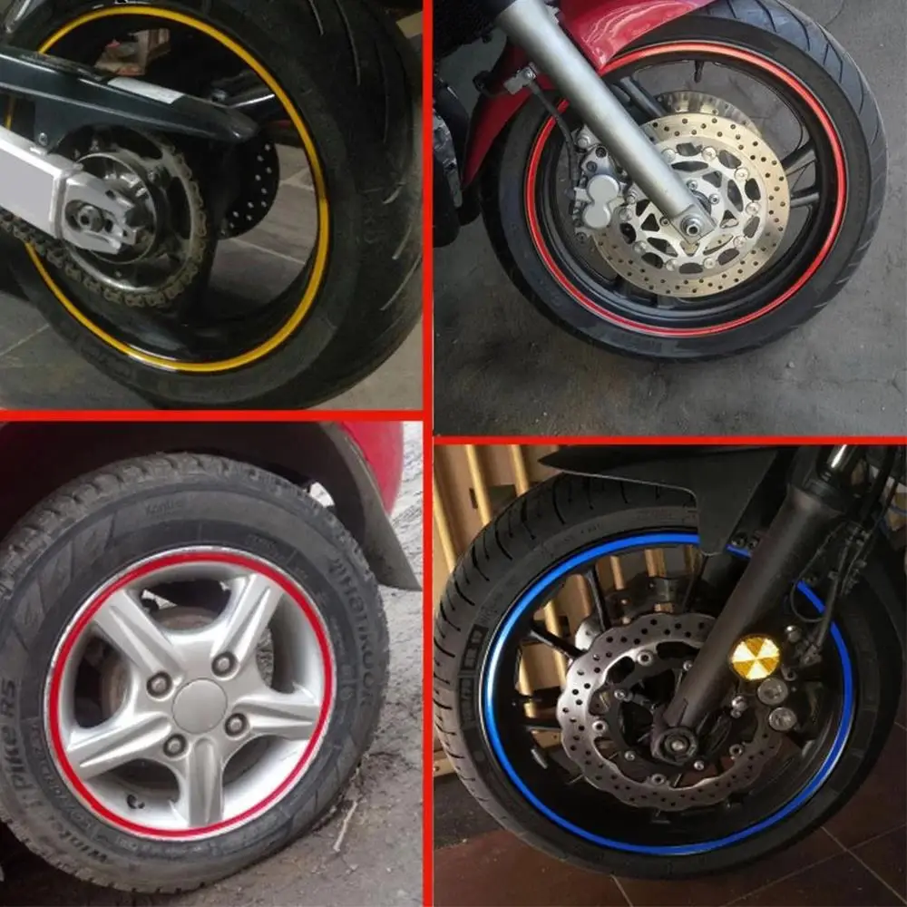 16 Streifen Dirt Bike Motorrad 17 18 Zoll Rad Aufkleber Klebeband für Honda Grom MSX125 CBR500R CB500F CB500X CB300R CB300F CB300FA