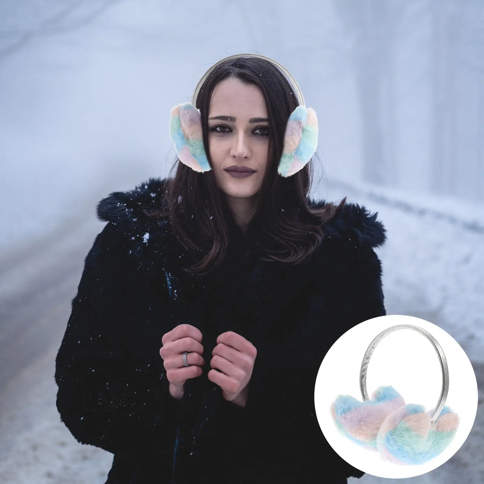 

Зимние наушники с сердечками: теплые защитные наушники для женщин, модный аксессуар для активного отдыха, катания на сноуборде, санках, пеших прогулок