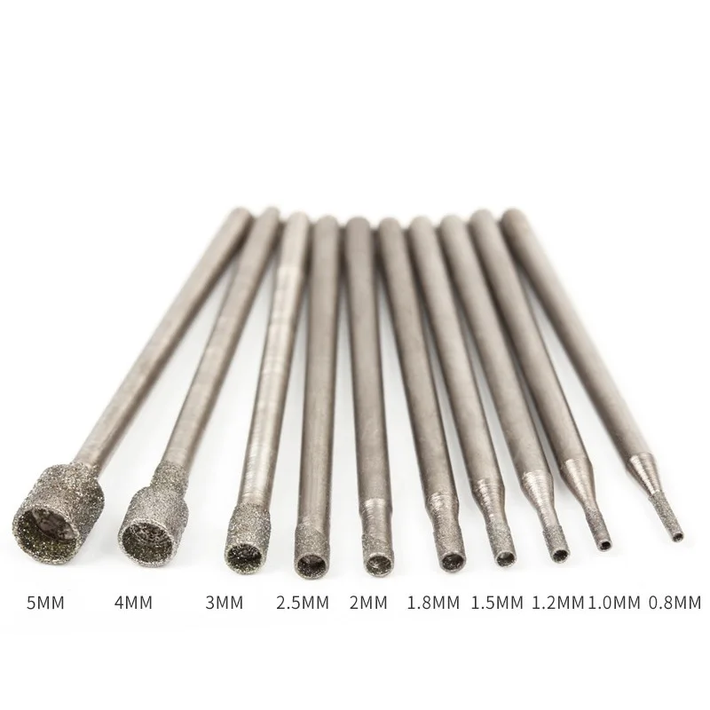 Yiqianyuan 0.8mm 1mm 1.2mm 1.5mm 1.8mm 2mm 2.5mm 3mm 4mm 5mm Hollow Cup Shape Burr Eye Suction Needle Drill Bit