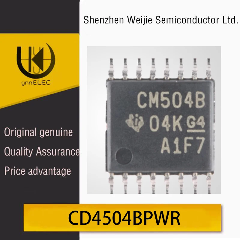 Genuine Original CD4504BPWR TSSOP-16 CMOS Six-Channel Voltage Level Converter Chip Silk Screen