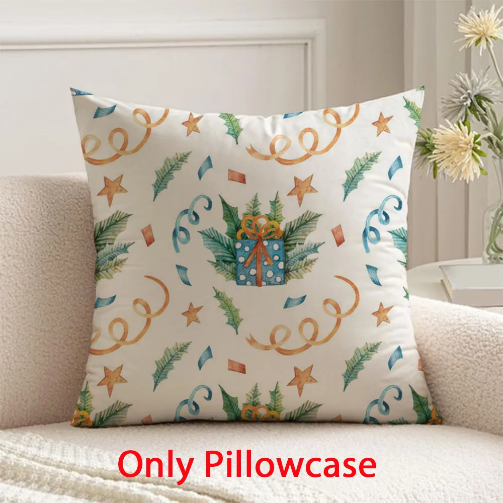 

Merry Christmas Pillow cover winter decorative 45x45 cushions cover for new year pillow case for Xmas