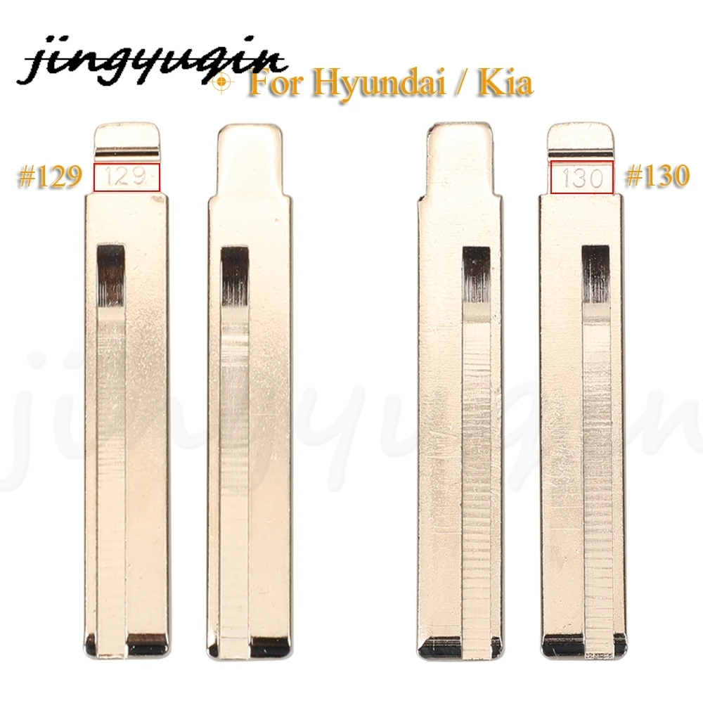 jingyuqin #129 #130 Remote KD Car Key Blade HY20 HY20R For Hyundai For Kia Car Remote Key Embryo Uncut Right Left Blade