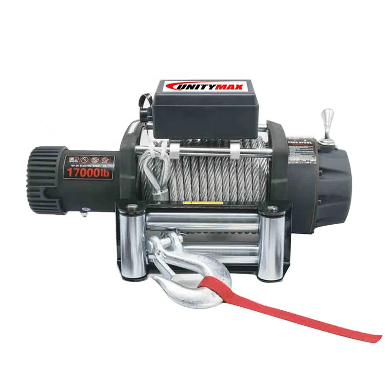 4x4 Winch 12V Steel Rope 17000 Lb Load Capacity Cable Winches