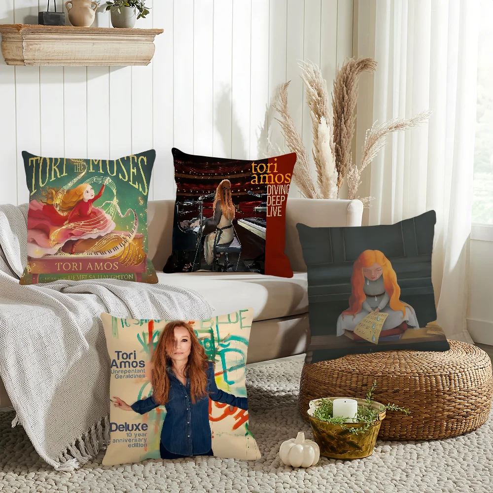 

Singer Tori Amos The Music of Tori and the Muses Pillow Case Home Decoration Cushion Cover Suitable For Office Sofa Bedroom Car