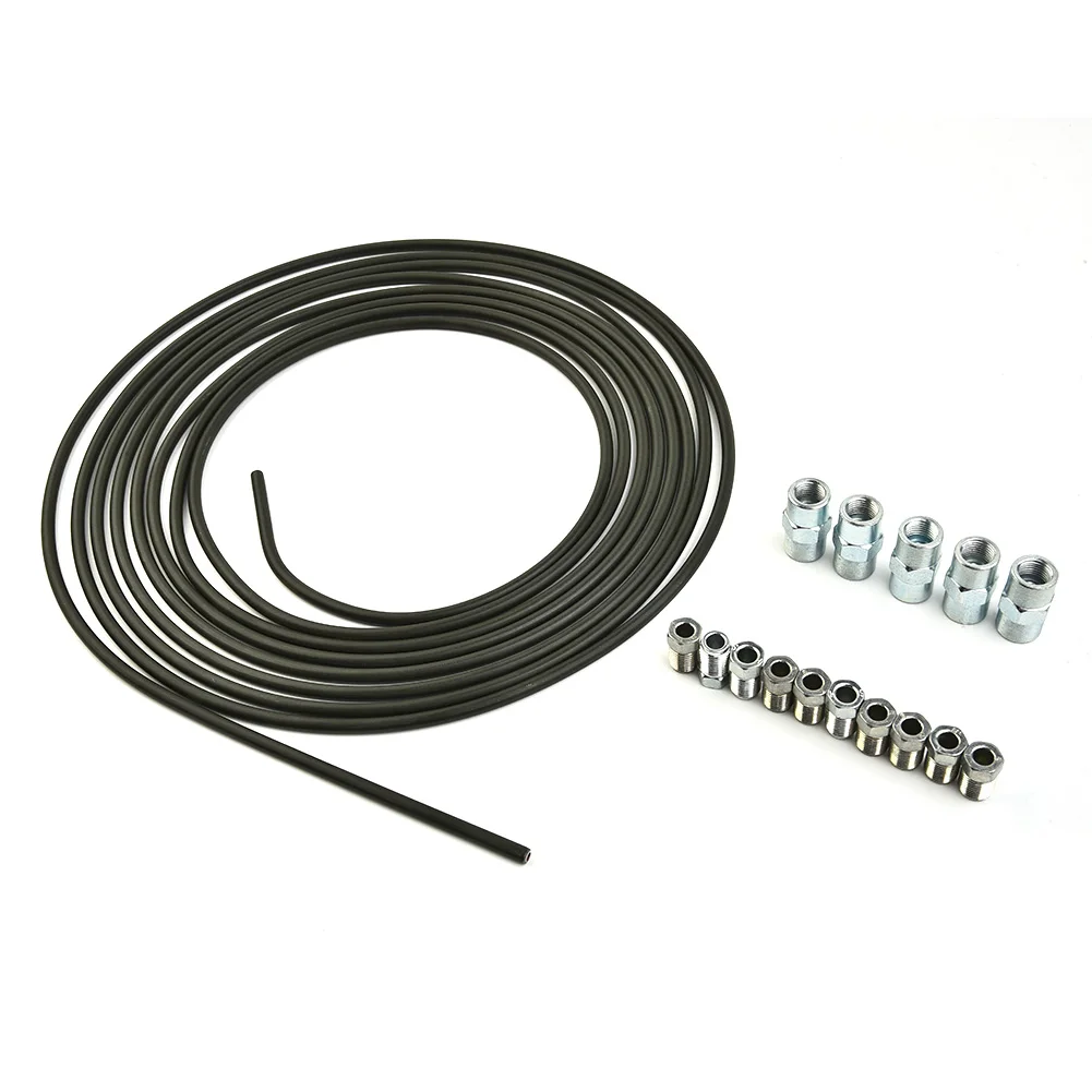 Connector Plastic-coated Complete Brake Line Set with Fittings and Connectors for Easy Installation 5 Meter Length