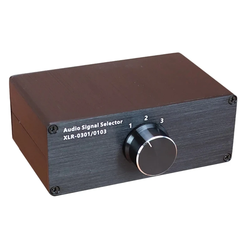 

HIFI Audio Signal Switching Selector XLR Lossless Distribution Box,For CD Decoder Amp Speakers