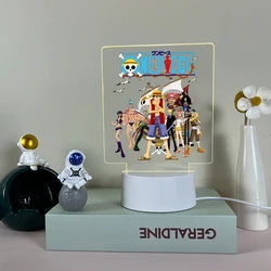 New one piece adventure Indoor Lighting anime Pirate Led Acrylic Night Lamp for Children Gift Table decor