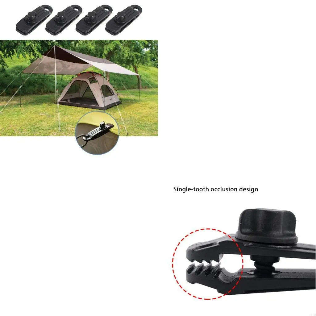 Heavy Type Tent Anchors Wind Resistance Secure Stability Quickly Installation For Camping Hiking Gear Compacts