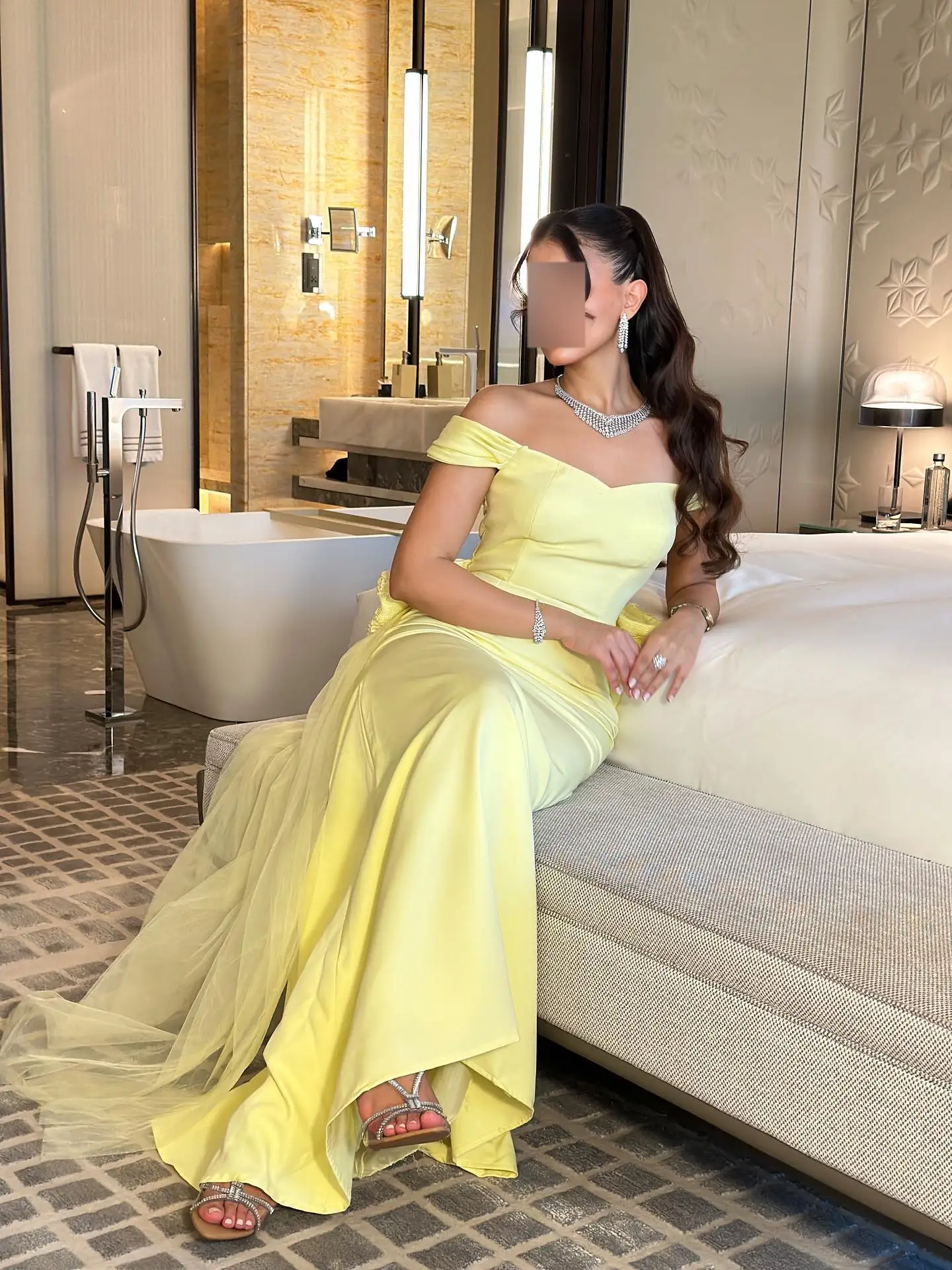 Vestidos de ocasión personalizados a medida Ypmwzx vestido de fiesta de boda con lazos hasta el tobillo con escote en forma de corazón