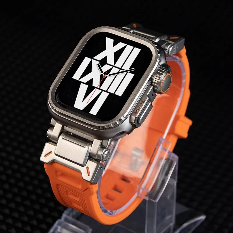

Single Tour Band for Apple Watch Ultra 49mm Strap 44mm 45mm 46mm Men Sports Strap Iwatch Series 10 9 8 7 6 5 Se Luxury Bracelet