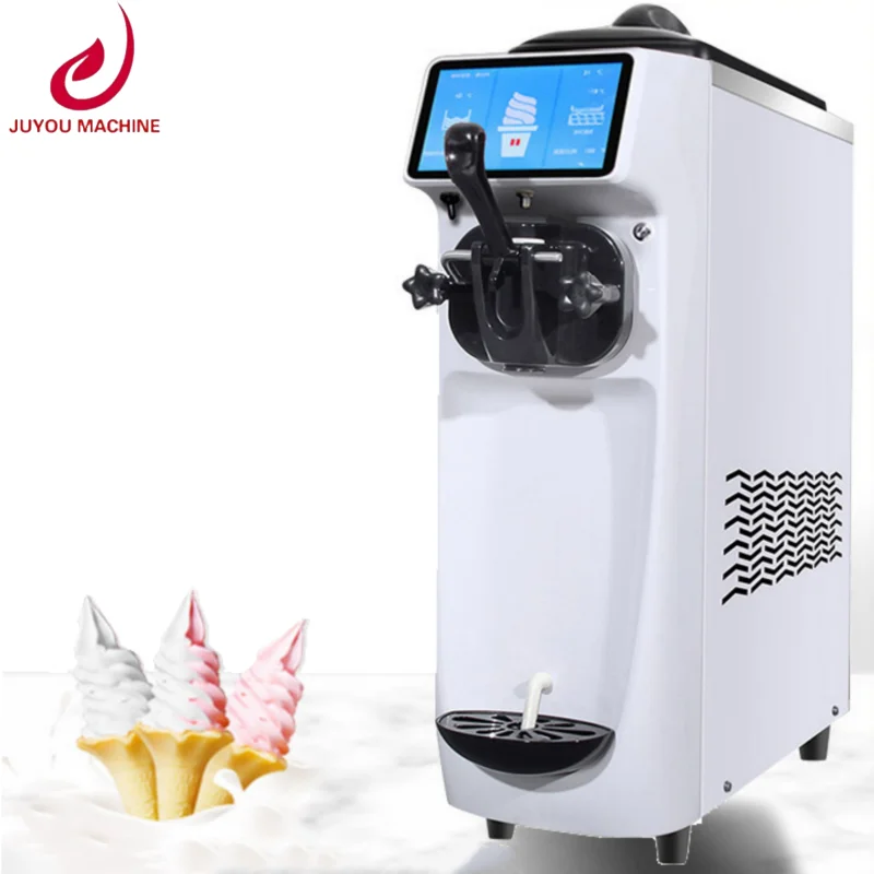 

Mixed Flavours Soft Serve Frozen Yogurt Ice Cream Machine Ice Cream Maker