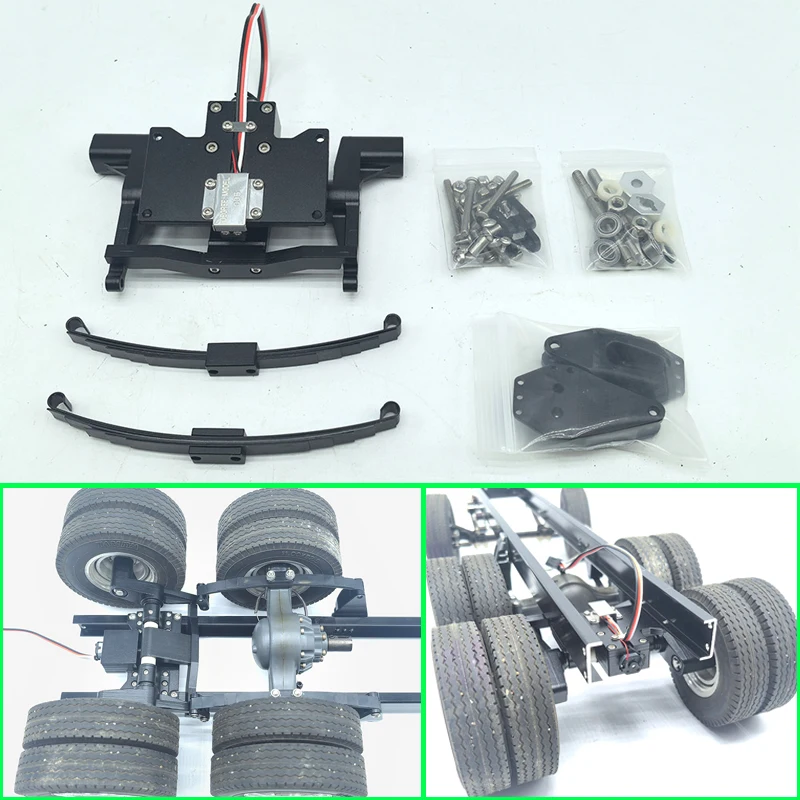 

Комплект подъема задней оси для радиоуправляемого грузовика 1/14 6X2 Tamiya Scania 770S MAN Volvo