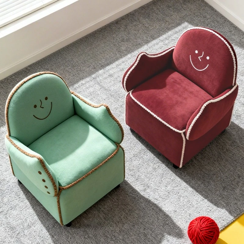 Single sofa casual simple style smiley face hug single chair cute girl bedroom small sofa
