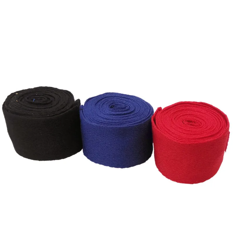 2 Rolls 2.5/3M Cotton Boxing Bandage Sports Strap Sanda Gauntlets  MMA Hand Gloves Wraps Belt Wraps Bandage For Competition