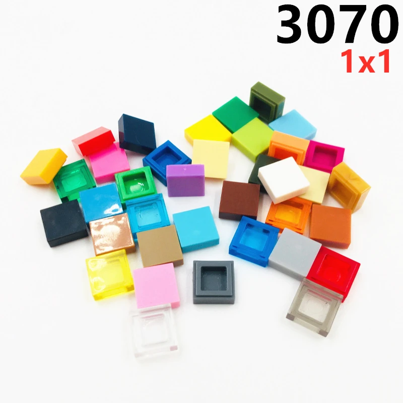 

200pcs/lot MOC Parts 3070 Tile 1x1 Compatible Figures Bricks DIY Assmble Building Blocks Particle Kid Puzzle Brain Toys Gift