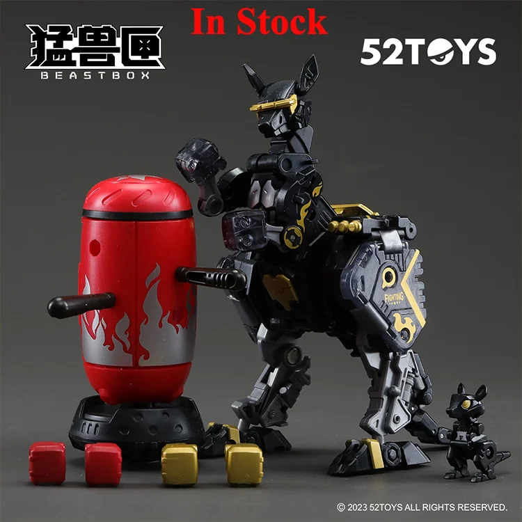 

In Stock 52TOYS Transformation BEASTBOX BB35RS BB-35RS REALSTEEL Black Kangaroo Action Figure Collectible Converting Toys