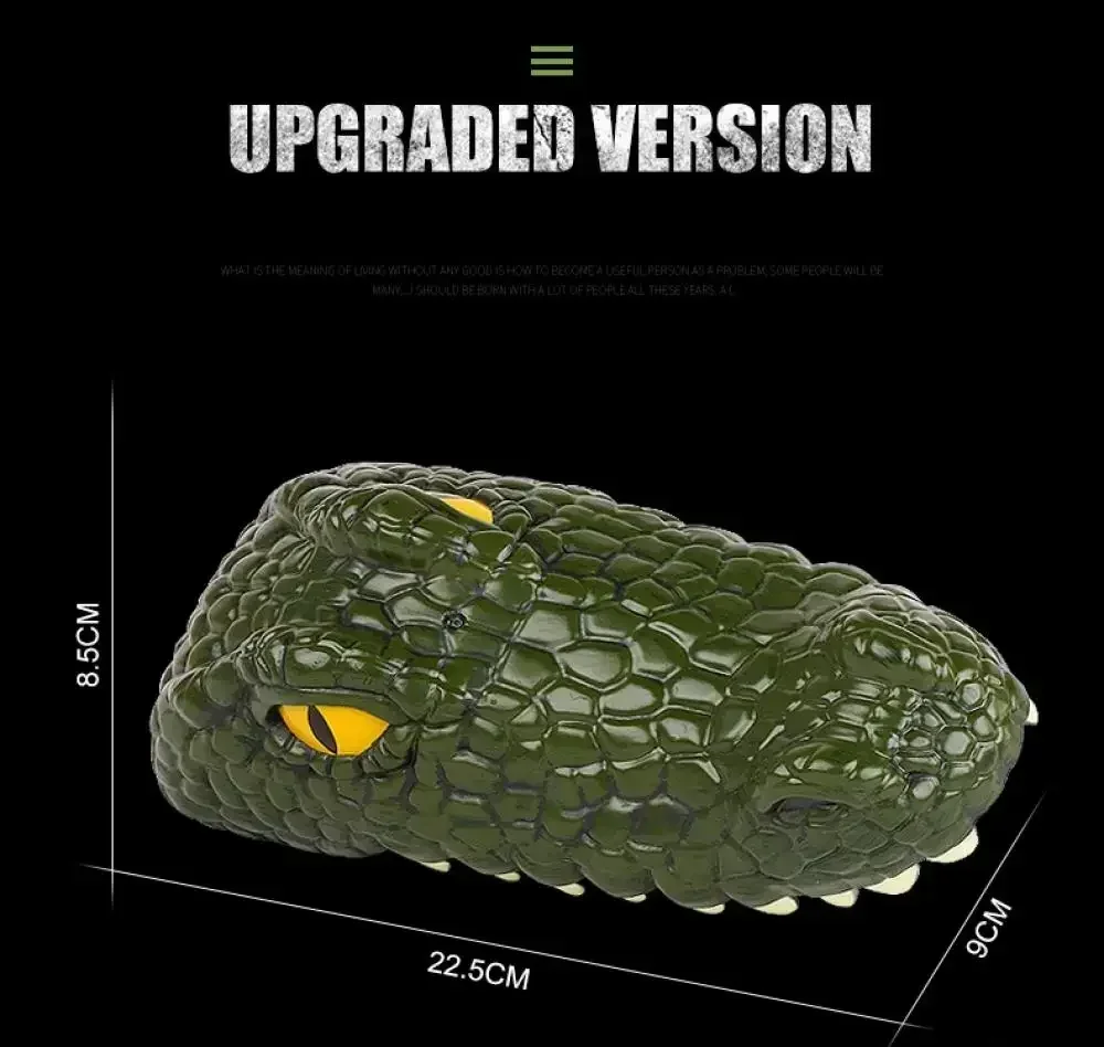 Barca RC Shell Testa di coccodrillo Barca telecomandata 2 in 1 Impermeabile nelle piscine Giocattoli di campionato da corsa per ragazzi Regali di Natale per bambini