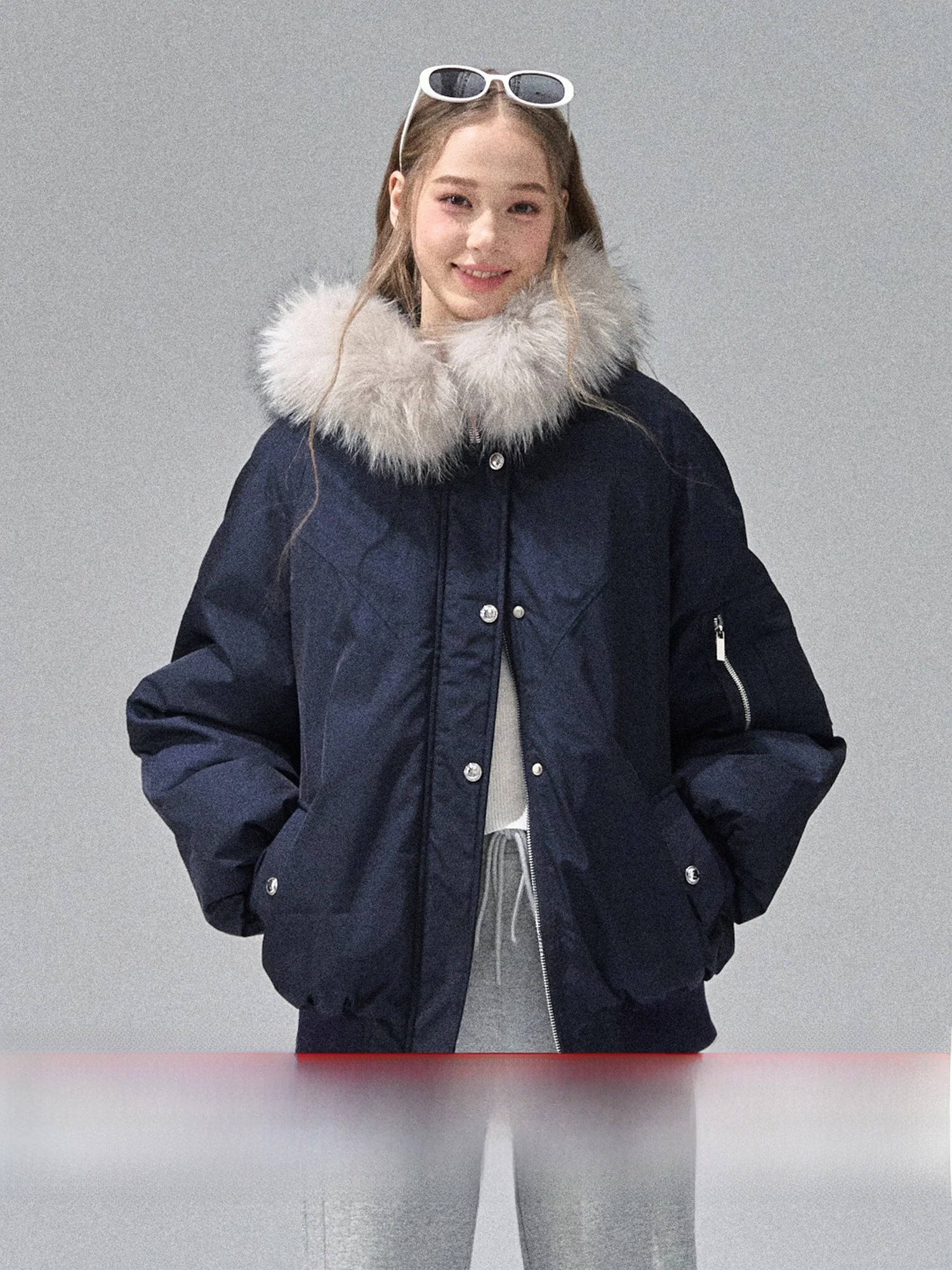 

RECOIN RC Women's Winter Thiened Parka Coat High Fill Power Hooded down Jaet Warm Windproof Long Sve Regular Length