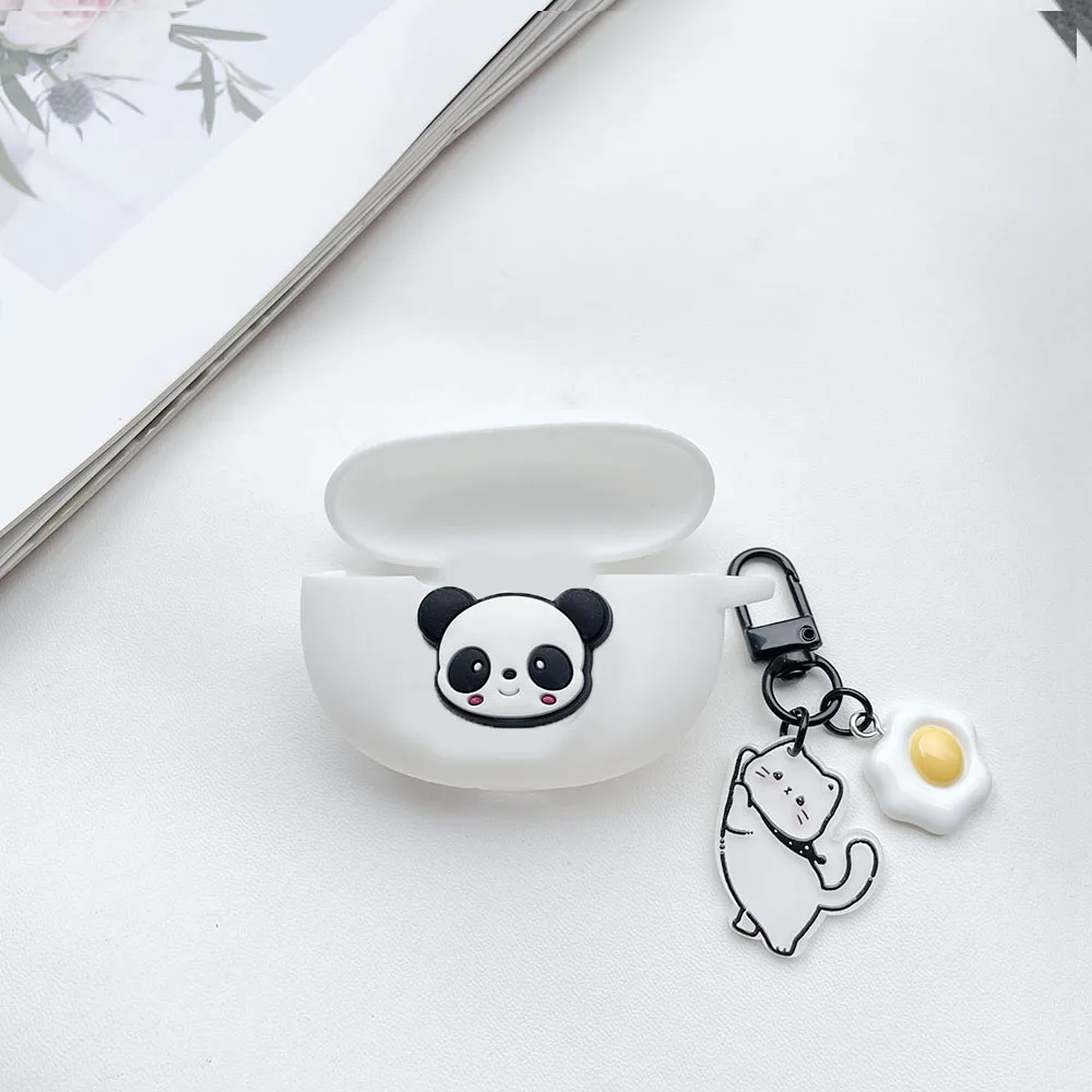 Cute Panda for SoundPEATS Air5 PRO / Air 4 pro Case Cartoon Silicone Earphone Cover for SoundPEATS Air4 case fundas