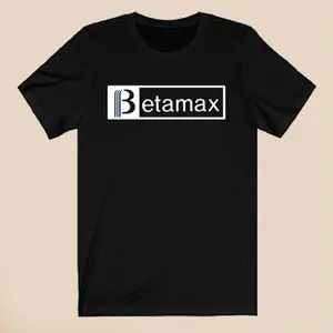 Kaos Hitam Pria Betamax Retro tahun 1980-an Ukuran S-3XL 10 penjualan terbaik betamax - №