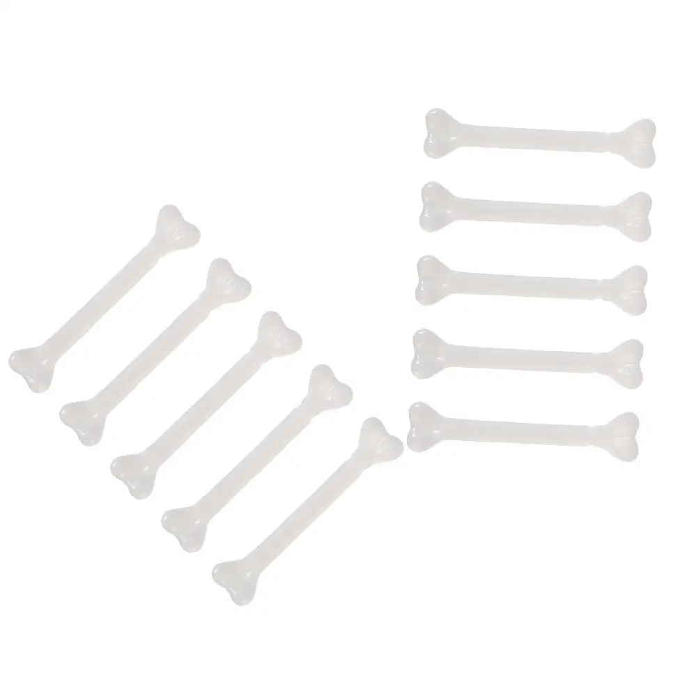 

30pcs Small Bone Decorations Simulation Human Bones For Halloween Party Garden Yard Decor Haunted House Props Plastic Bone