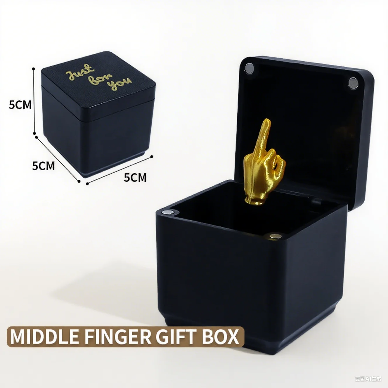 Funny Gifts: Middle Finger in A Box,Christmas Gag Gifts, Funny Presents,White Elephant Gifts for Adults,Joke Prank Quirky Gifts.
