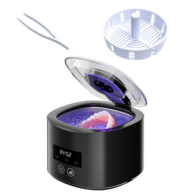 USB Oplaadbare 50KHZ Ultrasone Beugels Reinigingsmachine Multifunctionele Onzichtbare Retainer Prothese Cleaner voor Mondverzorging