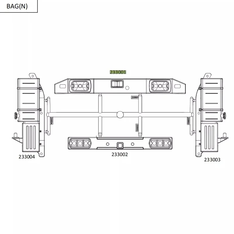 

CROSSRC NT4 Front and Rear Bar Toolbox Model CS-952330