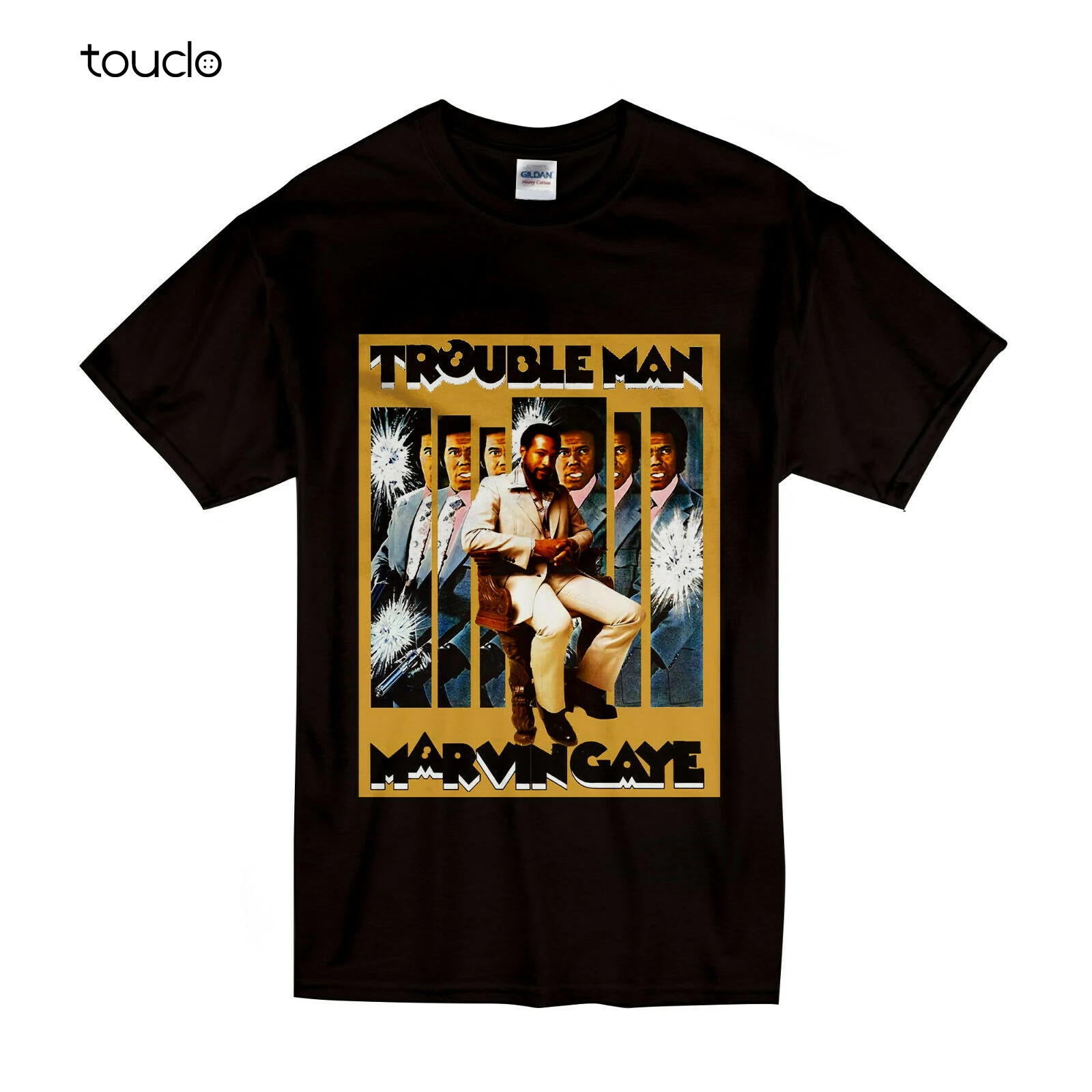 Marvin Gaye Trouble Man T-Shirt Size S-Xl Black Color Casual Shirts For Women Fashion Tshirt Summer New Popular Streetwear