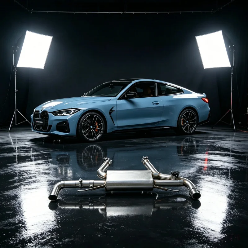 

OEM Выхлопная система Catback из нержавеющей стали с клапаном и глушителем для BMW M440i/M440 3.0T 2019-2024, выхлопная труба для BMW