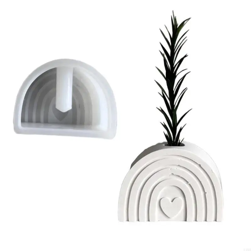 

Практические радужные цветочные горшки прочные силиконовые плесени рассуждения для садового и внутреннего украшения F3MD