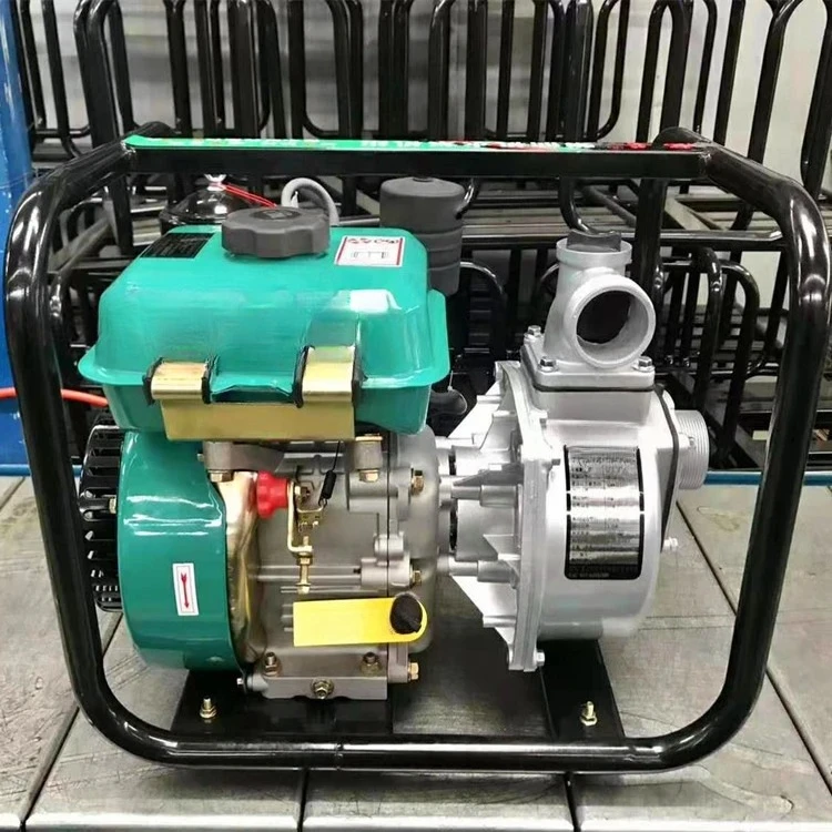Diesel 4-inch water pump, agricultural irrigation high-pressure self-priming pump 100mm caliber clear