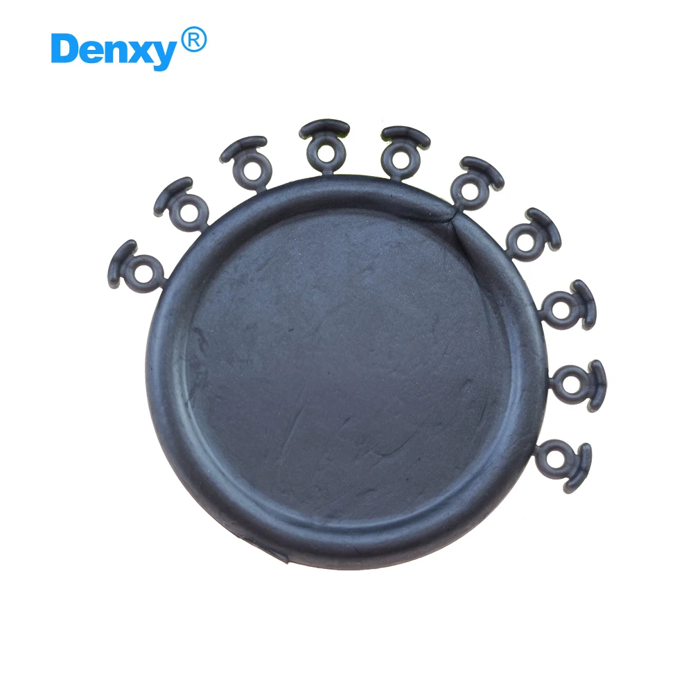 DENXY 100 Stück Dental Elastomer-Ligaturen, orthodontische elastische Gummibänder, O-Ringe mit Pufferpolster zur Verwendung mit Keramikbrackets. – Detail 2