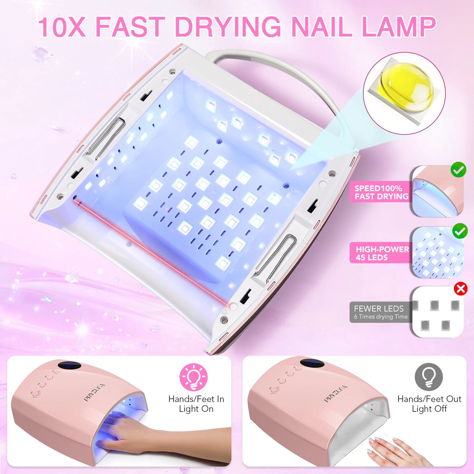 168W UV LCD Lamp Voor Nagels Draadloze Gel Polish Nagel Droger Pedicure Manicure Licht Draadloze LCD Nagellamp voor Manicure Salon