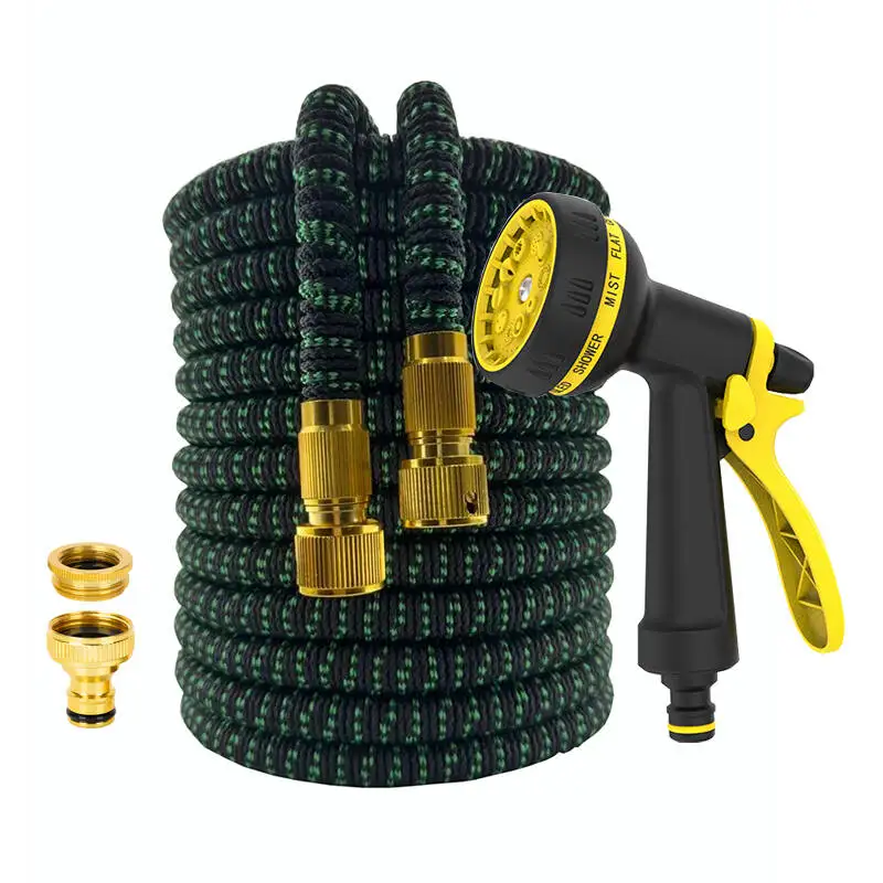 

Garden Supplies 25FT-100FT Expandable Magic Hose Multifunctional Adjustable Car Wash Water Gun Watering And Pet Shower Tools