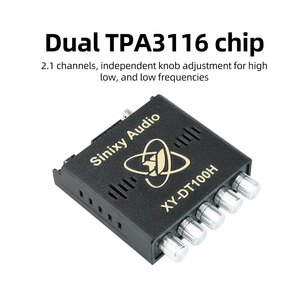 XY-DT100H 2.1-Kanal Bluetooth Digital-Verstärkerplatine Audio-Modul TWS Bass-Boost 50W+100W DC12-24V Stromversorgung für Heimaudio – Detail 3