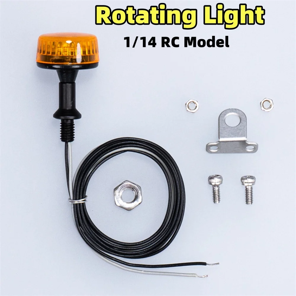 المعادن تحذير ضوء الدورية مصباح 2RL-012 ل 1/14 تاميا مركبة يتم التحكم بها عن بُعد سكانيا بنز فولفو رجل لتقوم بها بنفسك شاحنة قلابة أجزاء التحكم عن بعد #3