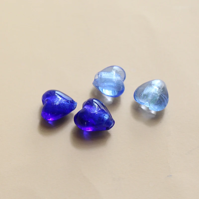 12mm Herzperlen, lampeffektveredelte Glasperlen, rot-rosa Mischung für Schmuckherstellung, Schmuckzubehör, weiße Accessoires, DIY Bijoux – Detail 4