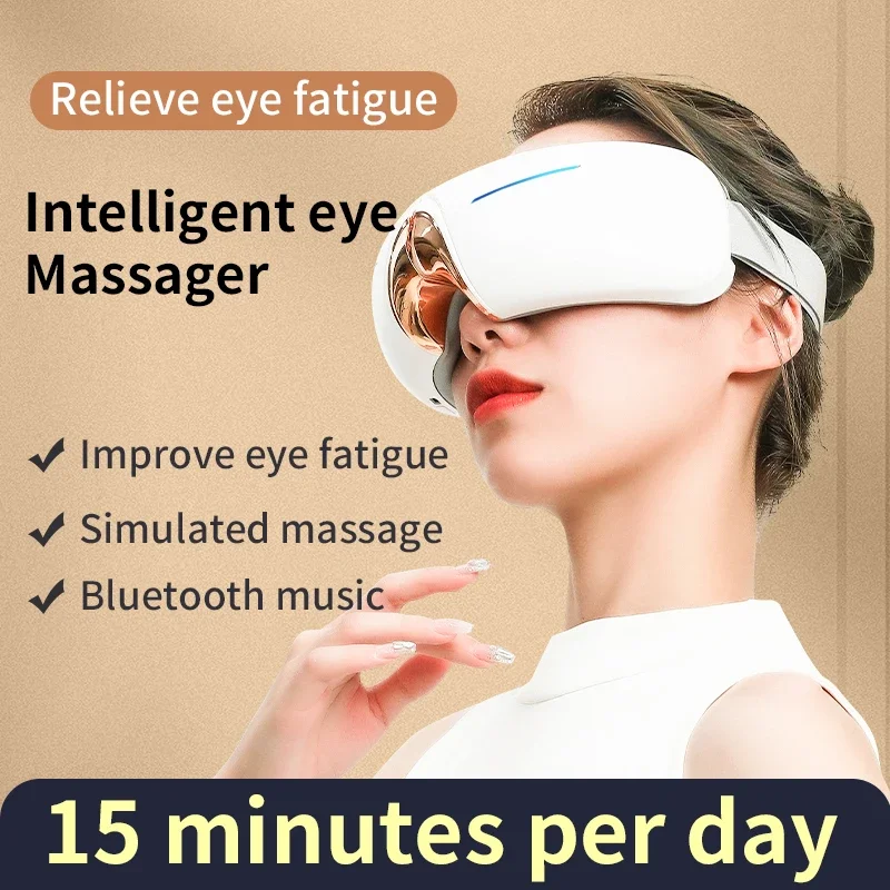 

Multiple Modes Available Bluetooth Hot Compress Eye Eye Massage Device To Relieve Eye Fatigue