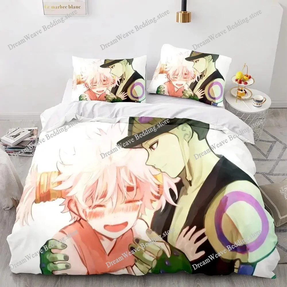 

HUNTER×HUNTER Bedding Set Single Twin Full Queen King Size Bed Set Adult Kid Bedroom Duvet Cover Sets Bed Furniture Set Bedroom