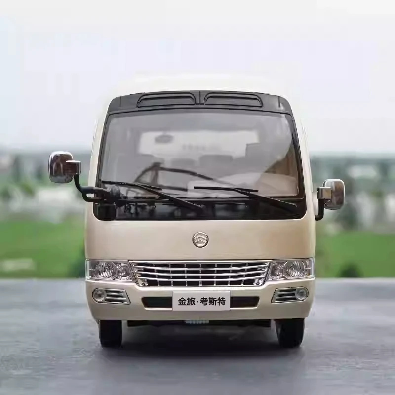 1:24 نموذج حافلة صغيرة من Golden Dragon Coaster Diecast، حافلة هدية مصغرة لمدرب الركاب من سبيكة واقعية للعرض أو الهدايا