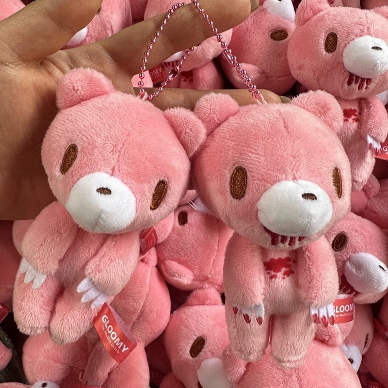 Gloomy Bear Plüsch-Schlüsselanhänger, hochwertig aussehende Anime-Cartoon-Puppe, kreatives, niedliches Design, perfekt für Mädchen, Taschenanhänger, Geburtstagsgeschenk. – Detail 6