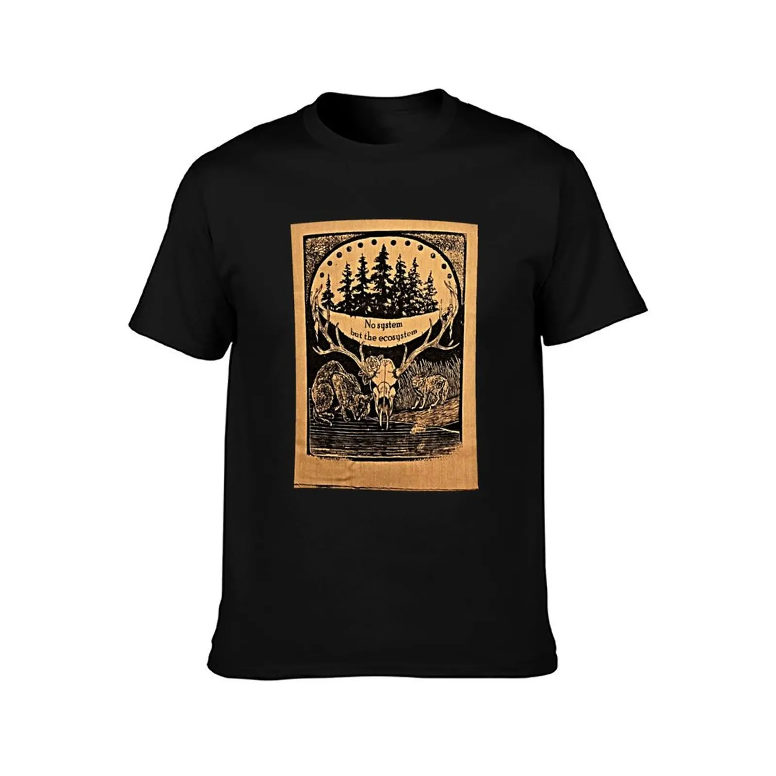 No System But The Ecosystem - Environmental Activism Design T-Shirt Summer Casual Cotton Tee Oversized Streetwear Tops