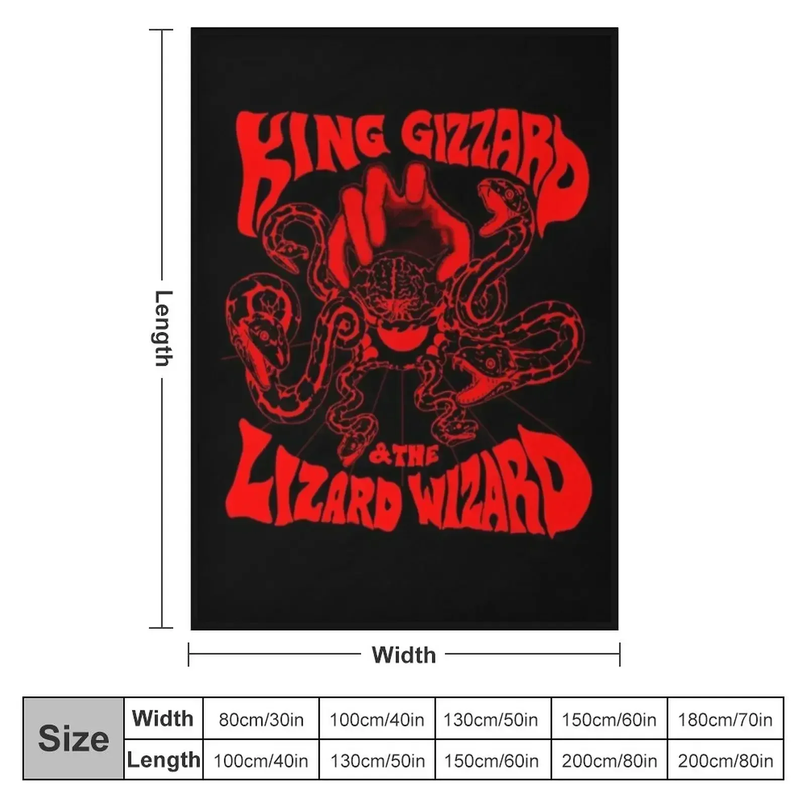 Gizzverse Red (more color variant in my profile) Classic . Throw Blanket couch cozy soft plush fuzzy picnic outdoor blanket
