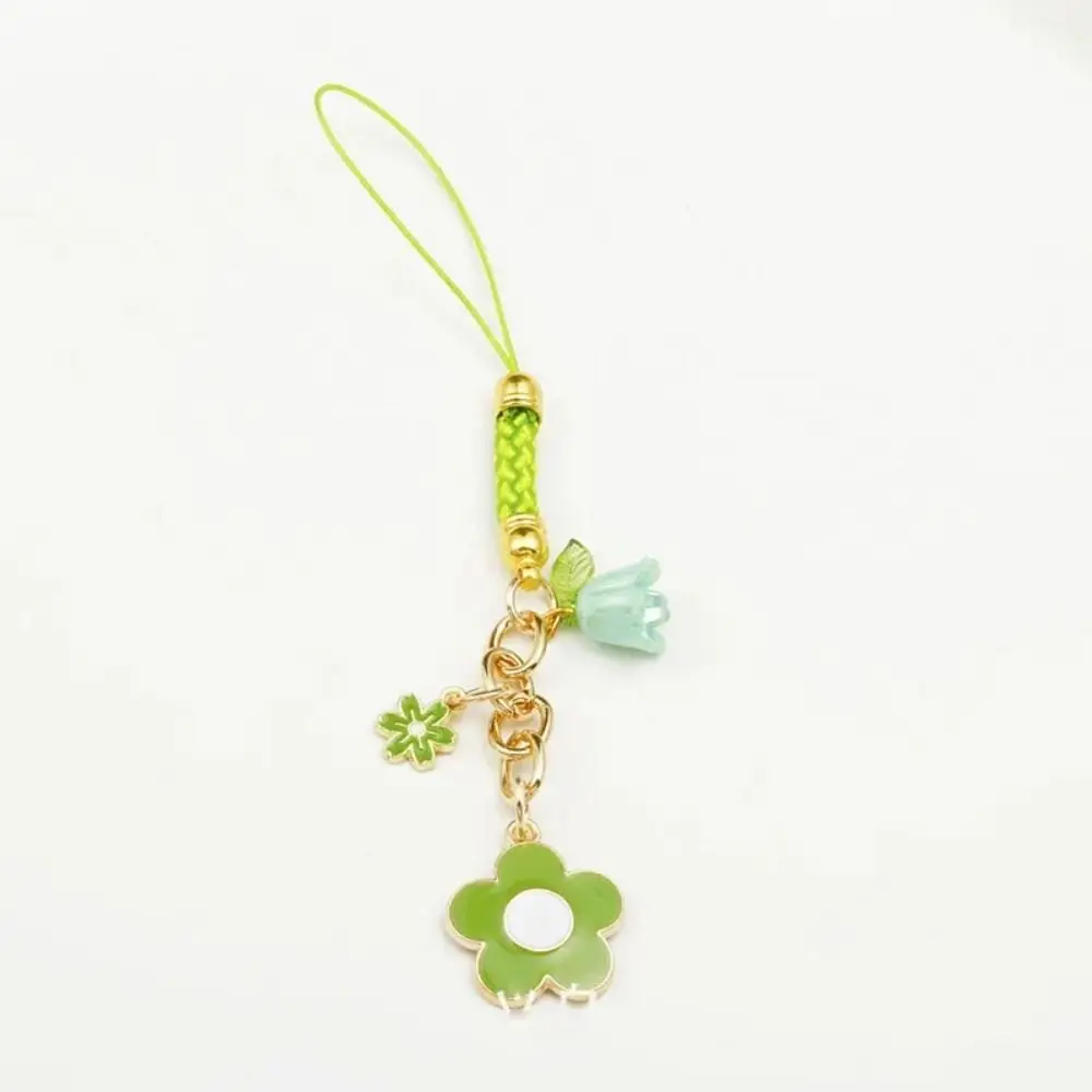 

Sakura Mobile Phone Case Keychain Short Style Anti Loss Mobile Phone Lanyard Universal Colorful Phone Strap Bag Pendant