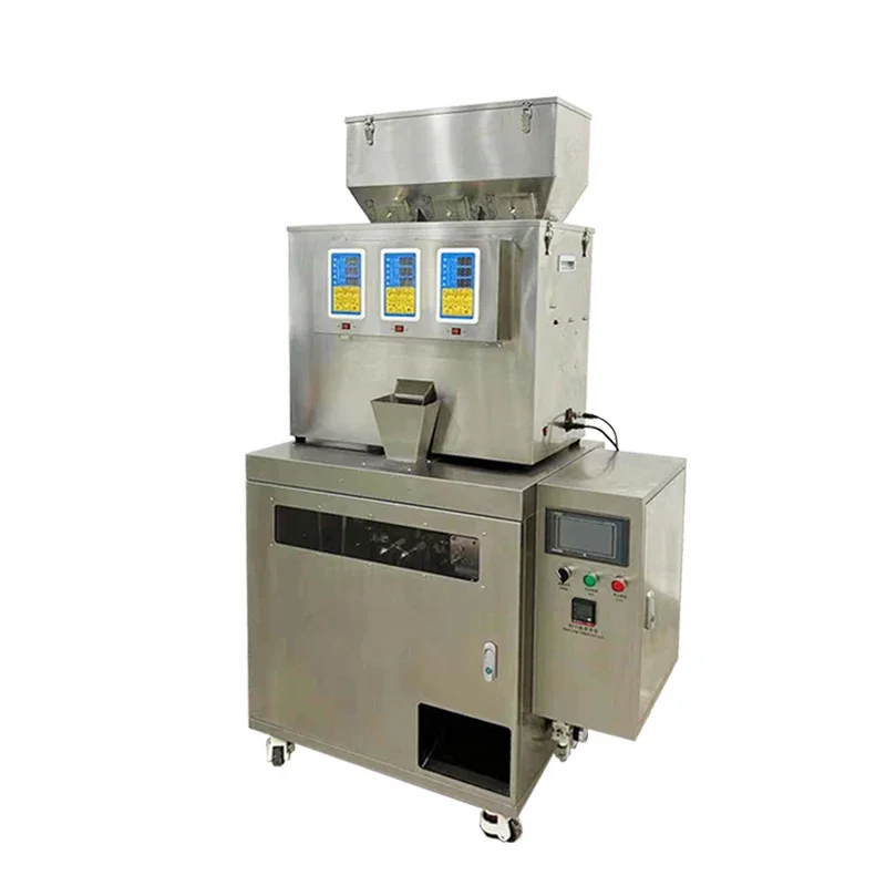 Full-automatic small prefabricated plastic bag  particle bagging machine standing bag weighing packaging machine