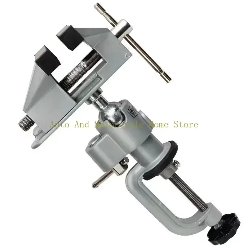 360 Degree Stand Bench Vise Clamp Rotating Table Vise Swivel Electric Drill Multifunctional Mold Table-Screw Craft Fixed-Repair