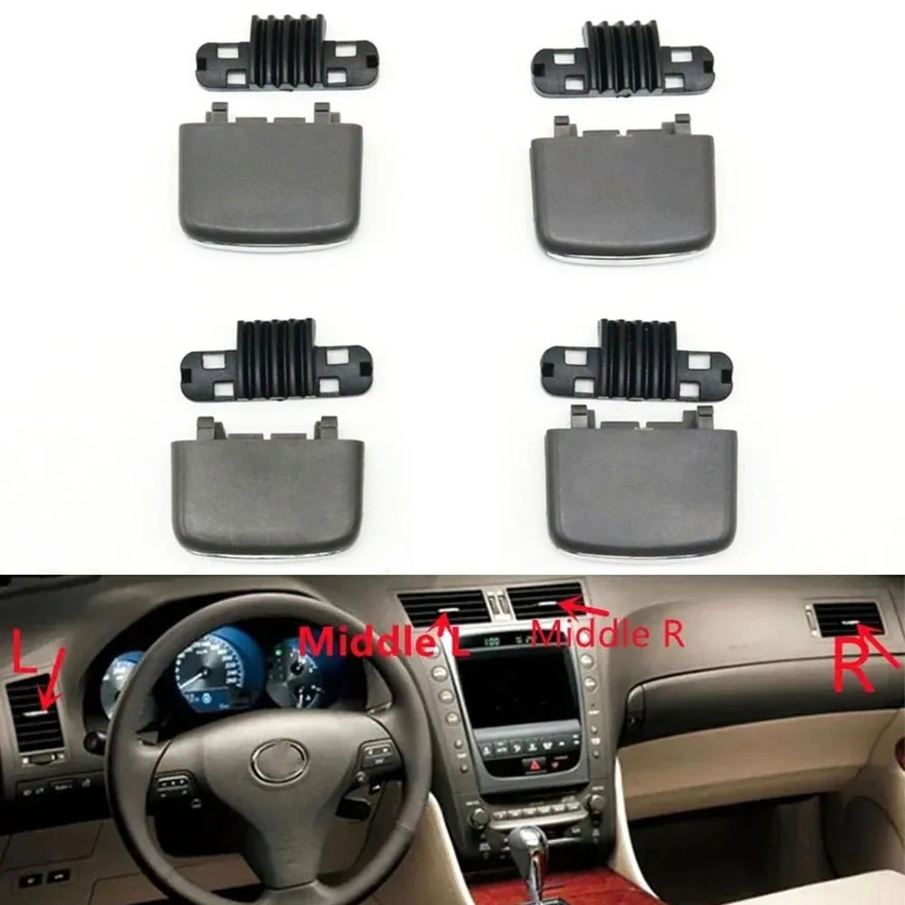 

Front Dashboard Center Air Conditioning A/C Vents Outlet Grille Tab Clip For Lexus GS300 GS350 GS430 GS450 GS460 2005-2010