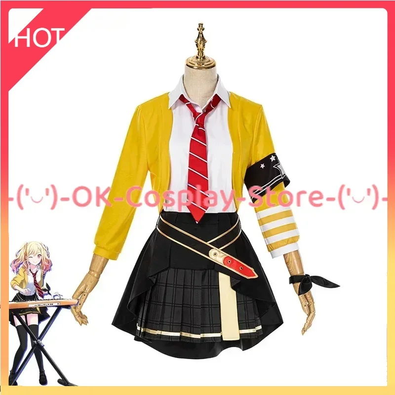 

[Custom Made] Game Project Sekai Colorful Stage Tenma Saki Cosplay Costume Women Cute Dress Fancy Suit Halloween Party Uniform